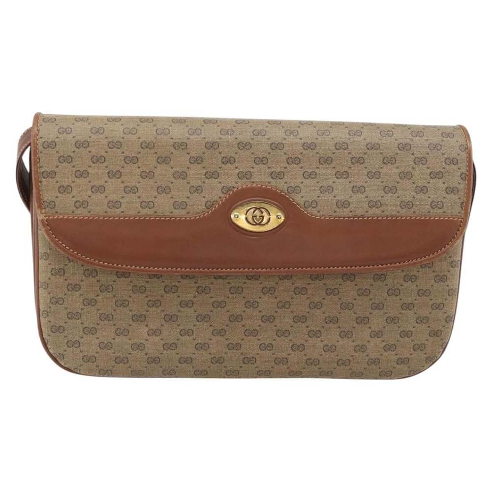 Gucci Micro GG Supreme Shoulder Bag Beige
